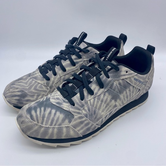 Merrell Other - Merrells Men’s Size 9.5 Black Tie Dye Alpine Suede Sneakers Shoes